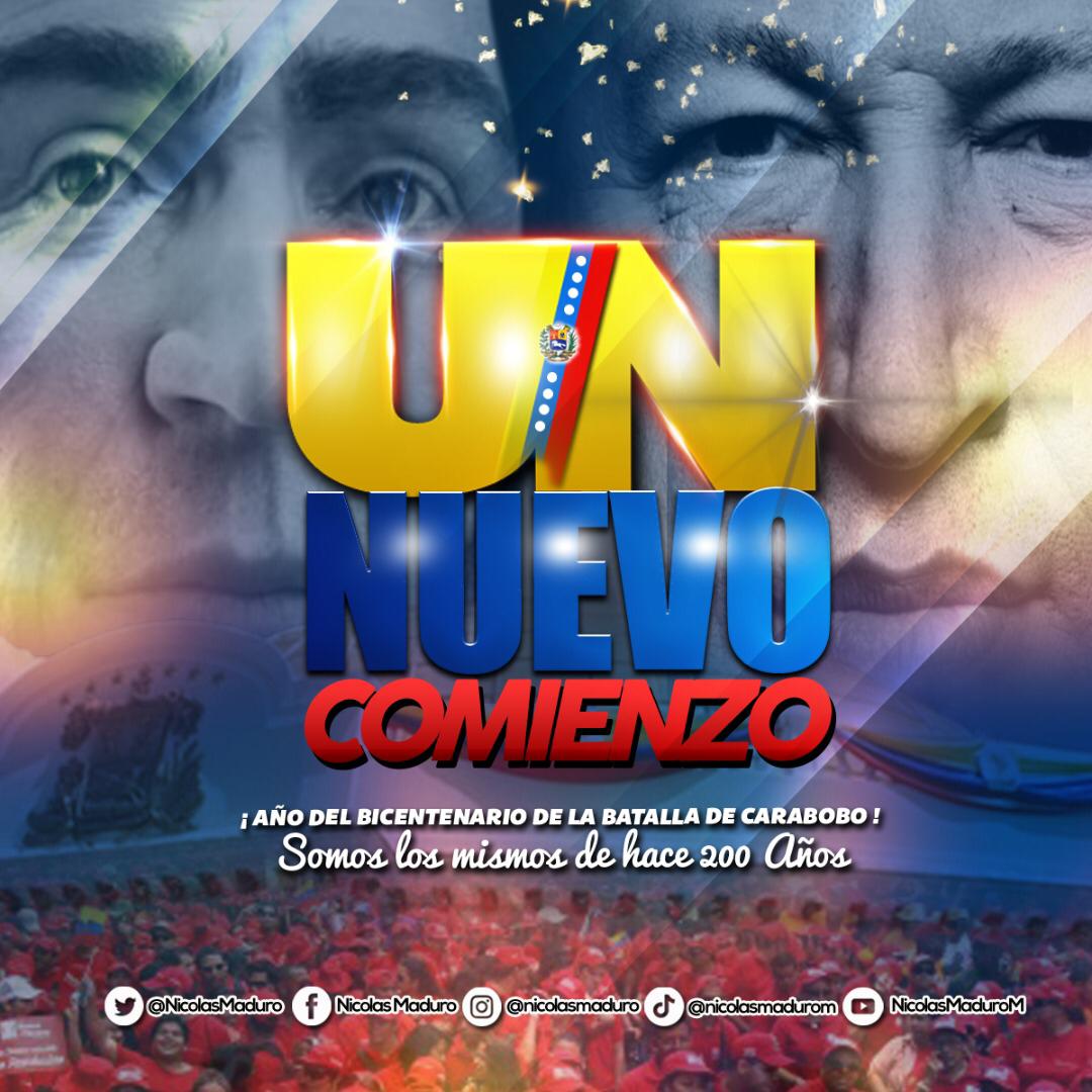 NicolasMaduro's tweet image. Hoy #5Ene, inicia un nuevo ciclo para Venezuela, se instala una #NuevaAsambleaNacional nacida del voto popular. El gran cambio que viene a reconstruir la institucionalidad del órgano legislativo, indispensable para el equilibrio del Estado. ¡Un Nuevo Comienzo!
