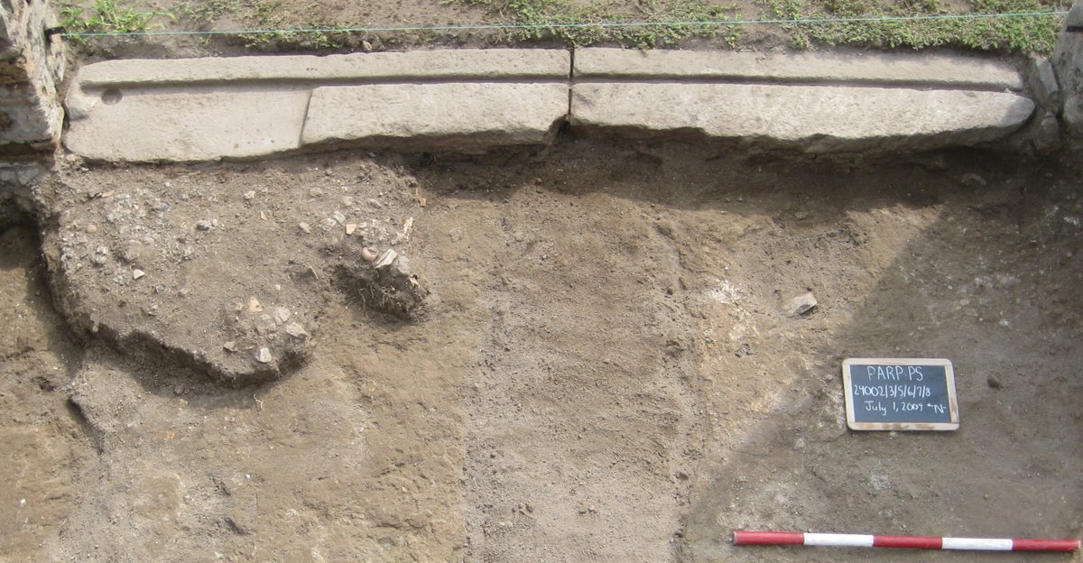  #Archaeology31 - Day 5  #Door. The evidence for doors in the Roman world is really rich, if not always at the forefront of Roman urban studies. Over the years I've taken a special interest in the retail thresholds, like this one excavated by  @UCPompeii at VIII.7.4.
