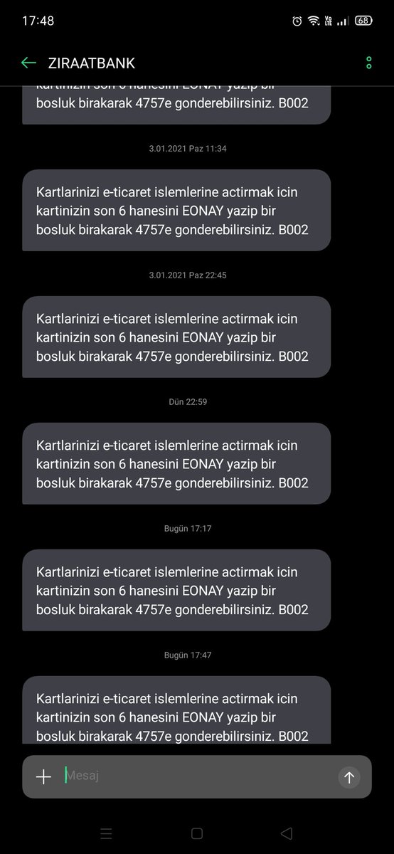 Sevgili <a href="/ziraatbankasi/">Ziraat Bankası</a> beni rahat bırakır mısınız?