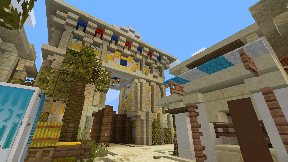 hespalus's tweet photo. Overall, I'm pretty happy with it ^^ 
Certain areas have not been finished yet, but I don't think I'll complete them soon. Still WIP/planned is a sandstone quarry, as well as a port district. Feedback is always appreciated! ^^ https://t.co/aczrQwTvf9