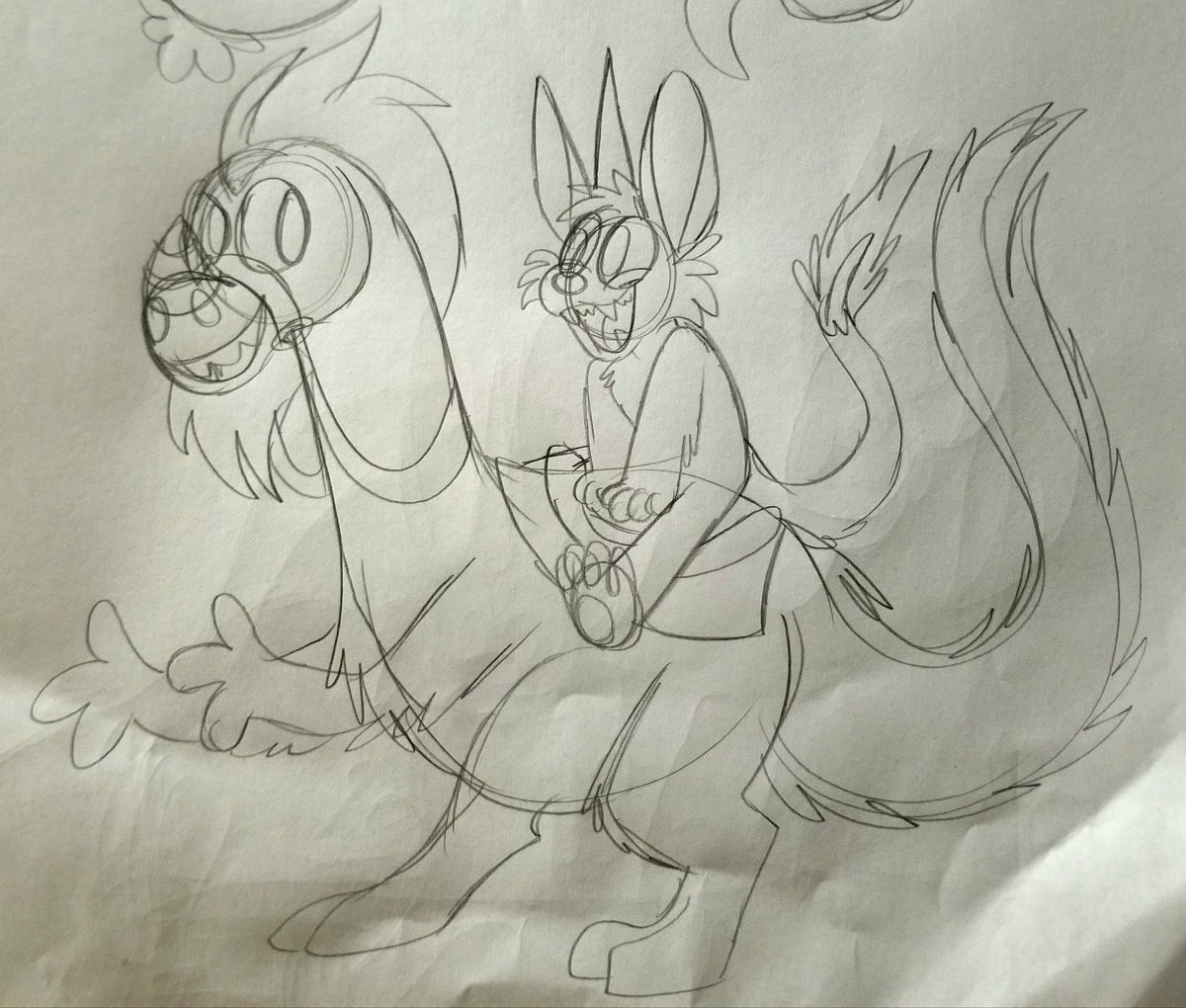 kaijumatsu's tweet photo. quick and messy sketches of dean and quinn infodumping to eachother and playing videos game :)
#wanderoveryonder #woyoc https://t.co/owa39VbI7k