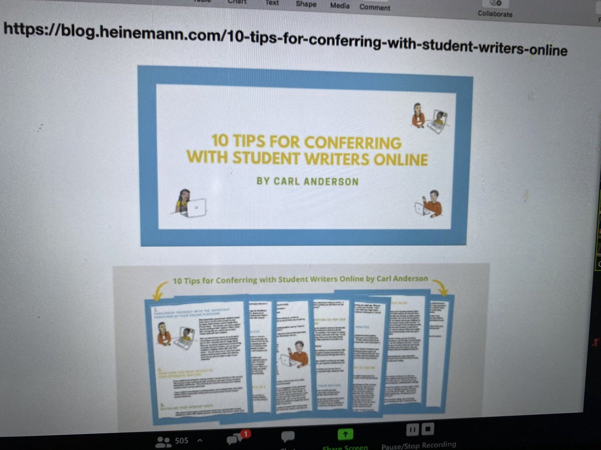 Check out “10 Tips for Conferring with Student Writers Online” <a href="/HeinemannPub/">Heinemann</a> blog post written by @ConferringCarl. <a href="/COBB_ELA/">Cobb ELA</a> #engagecobb