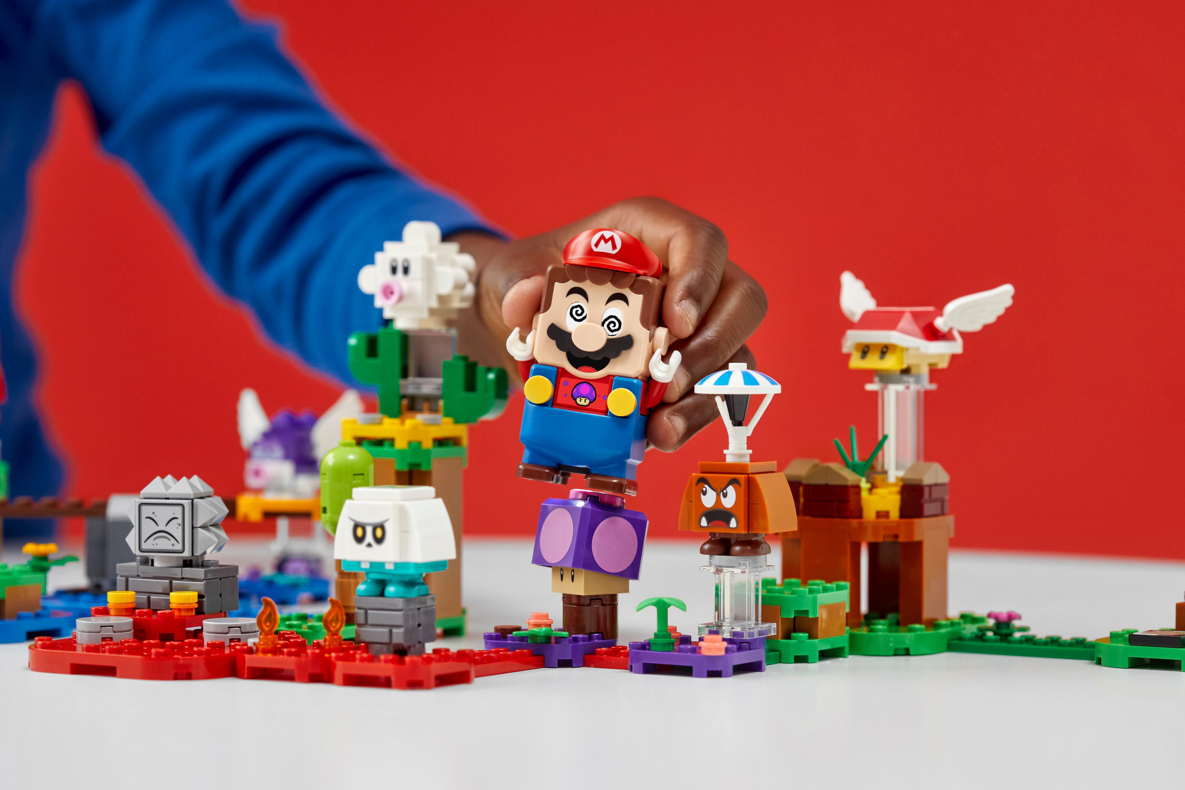 Super mario lego build sale