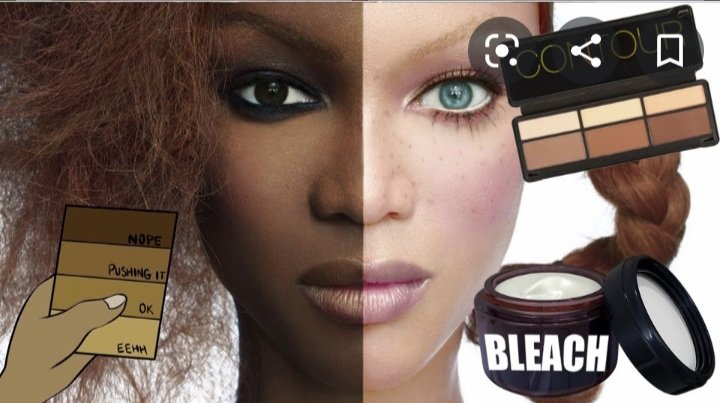 We all know what white supremacy is. One of the offspring of this is promoted featurism among nonwhites. The praised features are lighter skin, smaller(slim) noses, thinner lips, smaller foreheads, straight or at least loosely curled hair.