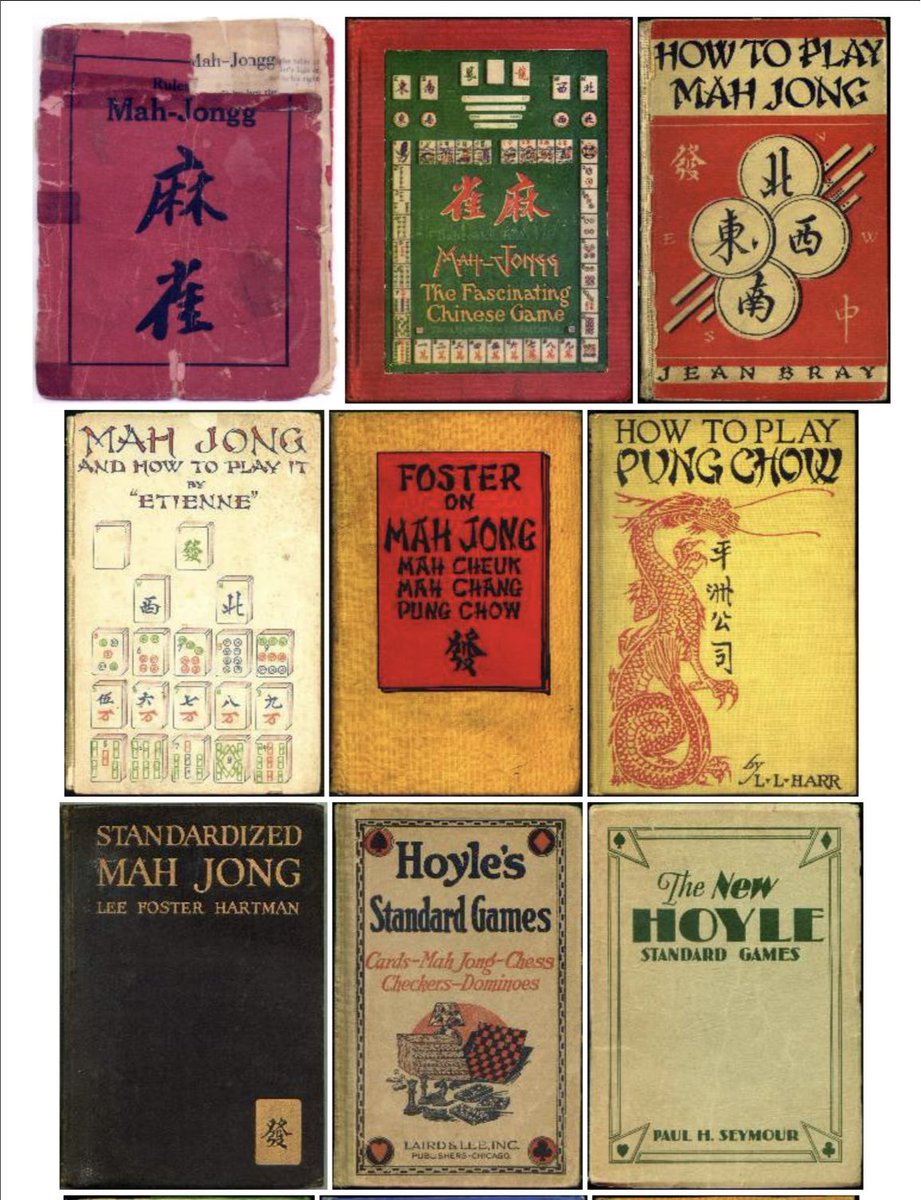 This website has quite a few of those 1920s mahjong handbooks digitised! Which is pretty intriguing to me.