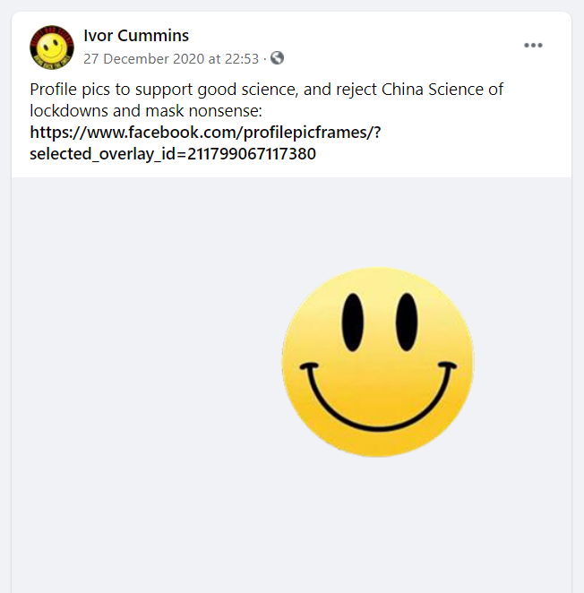 The idea was popularised by Iv0r Cumm1ns, who shared an email from a follower proposing the ideaA website, Facebook stickers and badges have since started popping up in the fortnight since it was suggested
