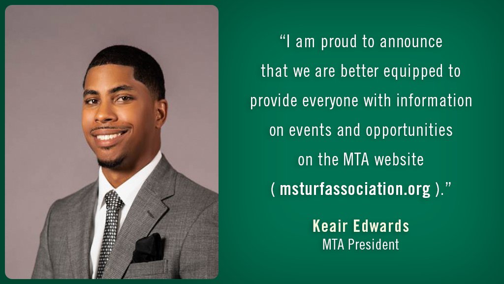 "As we maneuver through unprecedented times, we have had to adjust the ways we do things and how we reach our communities." new <a href="/MSTurfAssoc/">MSTurfAssociation</a> President Keair Edwards on providing support and commitment to members – theturfzone.com/mta/?ascat=73&…