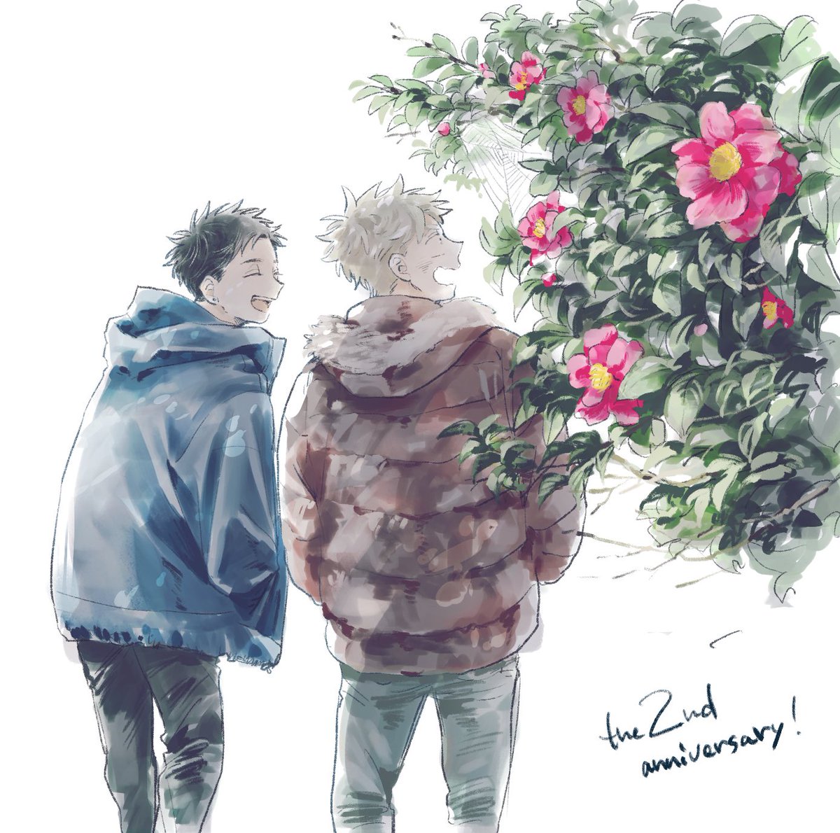 最初に支部に上げてから2周年です いつもありがとうございます 史也のイラスト