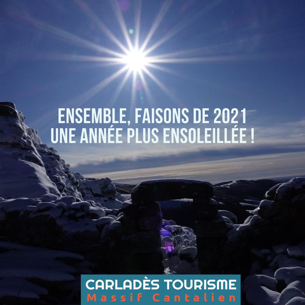 Toute l'équipe de l'Office de Tourisme vous souhaite une bonne année 2021 ! #Welcome2021 #bonneannee2021 #cantal #Auvergne