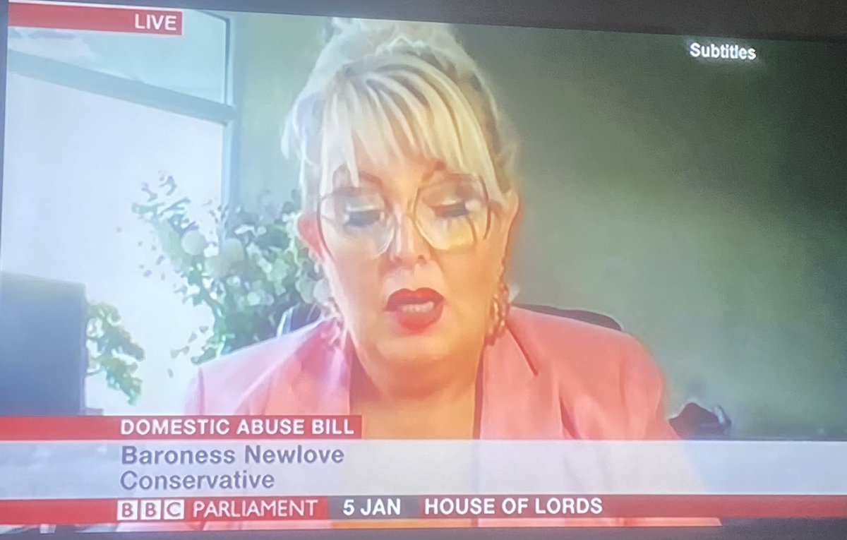  @baronessnewlove speaking so passionately about the  #DAbill and in particular non- fatal strangulation would be missed opportunity if the bill does not address this!
