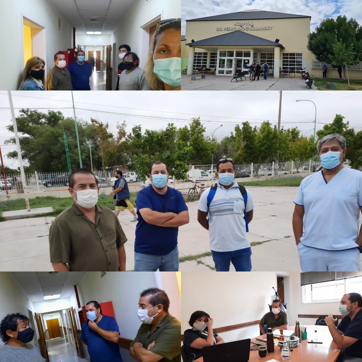 rodovicente's tweet image. Hace instantes terminando una visita y reunión con la directora del Hospital Cipolletti Dr. Pedro Moguillansky, junto a Jorge Nuñez y Marilyn Calquin de la Seccional AVO. Tratamos distintos temas de interés para las y los trabajadores y situación actual sanitaria en el valle.