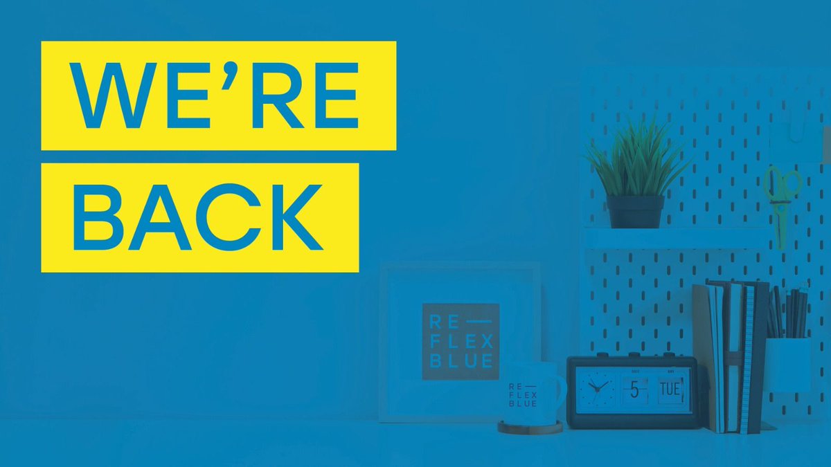 reflexblue5's tweet photo. WE'RE BACK! 👀

The #reflexblue team are back doing what we do best today, getting new work ready to launch for a number of our clients! 🚀

Keep an eye on our social media to find out what we're working on! https://t.co/Xbd2HtZkNt
