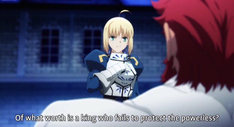 Revolutionary in an era where the feudal system predominated. Her ideas of a king living selflessly for her subjects ran contrary to alternative models of kingship. Artoria’s ideas were so foreign that it would only be long after her death that they would be Accepted by the