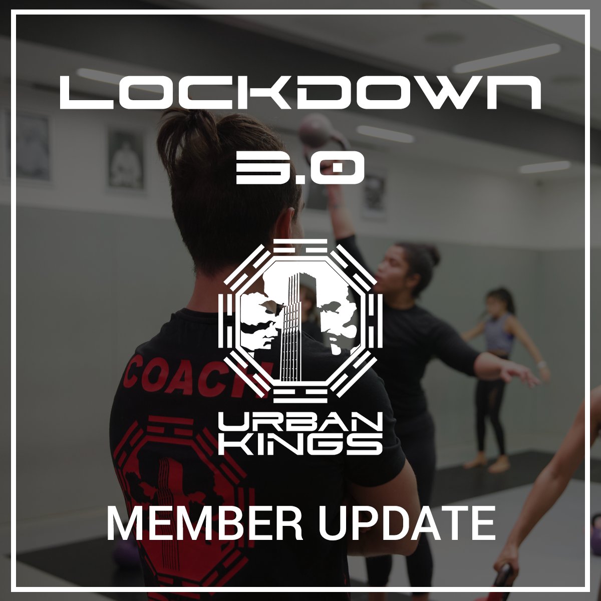 As we enter another national lockdown, Urban Kings will be moving to an online class timetable. Members will get an email in their inboxes with information registration and access.

You can always find the current Covid-19 updates on our website: ow.ly/5Vlv50D0xbH