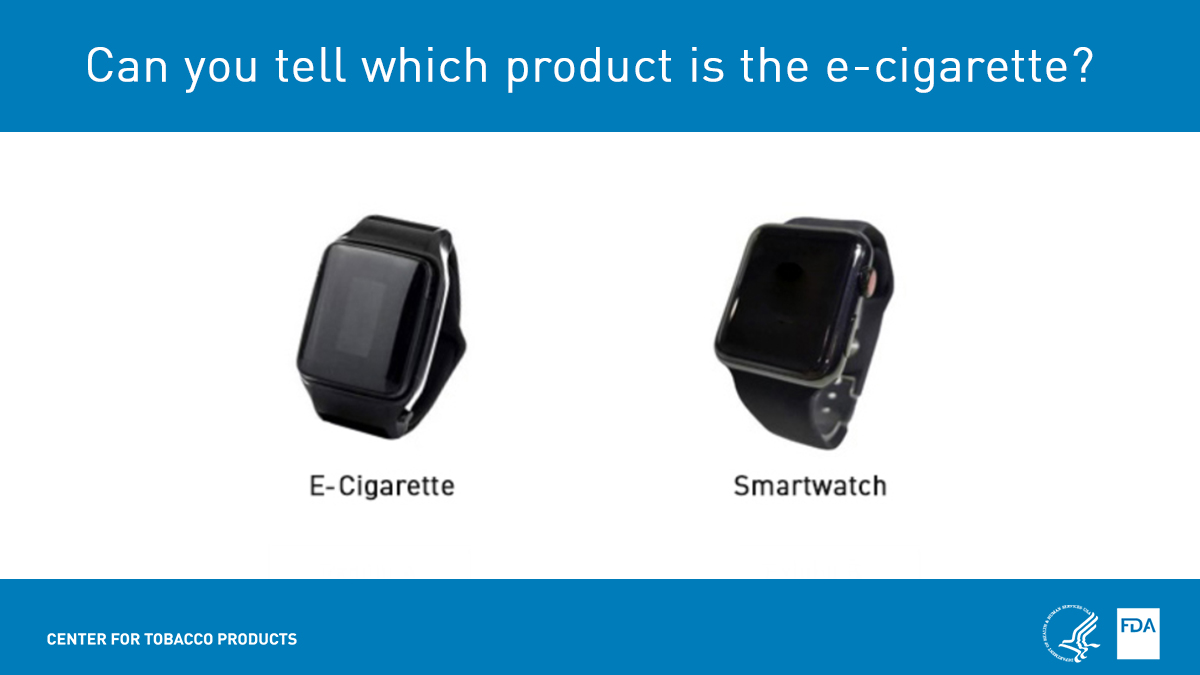FDATobacco's tweet photo. A new blog from @FDATobacco Director of Communications Kathy Crosby advises parents and teachers to be on the lookout for disposable and stealth e-cigarette products, which can be disguised as backpacks, smartwatches or gaming devices.

Read the blog: https://t.co/Dllgd9v36s https://t.co/4S6sYLfZYb