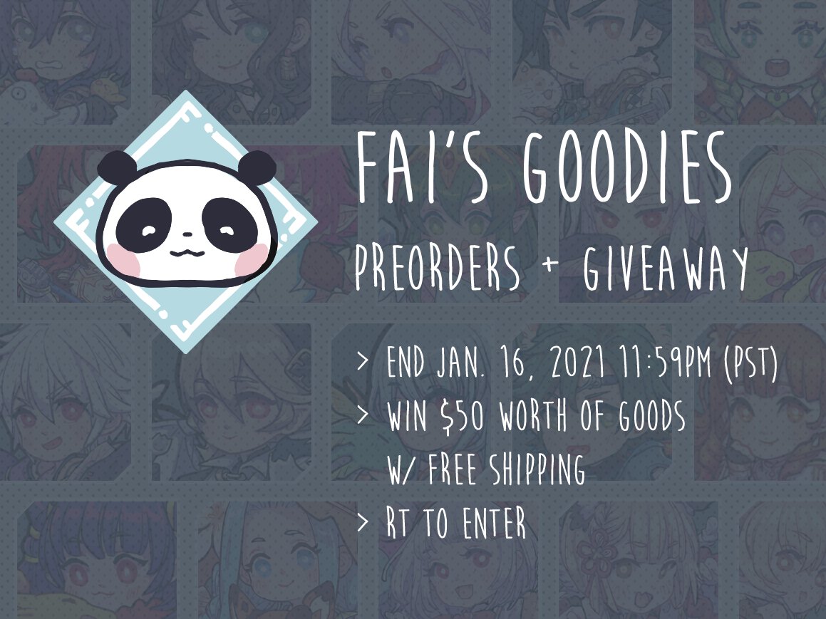 ?PREORDERS + GIVEAWAY?
\o/ Wanted to do a small giveaway this time since it's been a rough year as a thanks for all the support...! I'll pick a winner each Saturday since there are two weeks left. :D 

RT to enter. 

Visit my Etsy for full listings: https://t.co/QFeUN7ssY8 