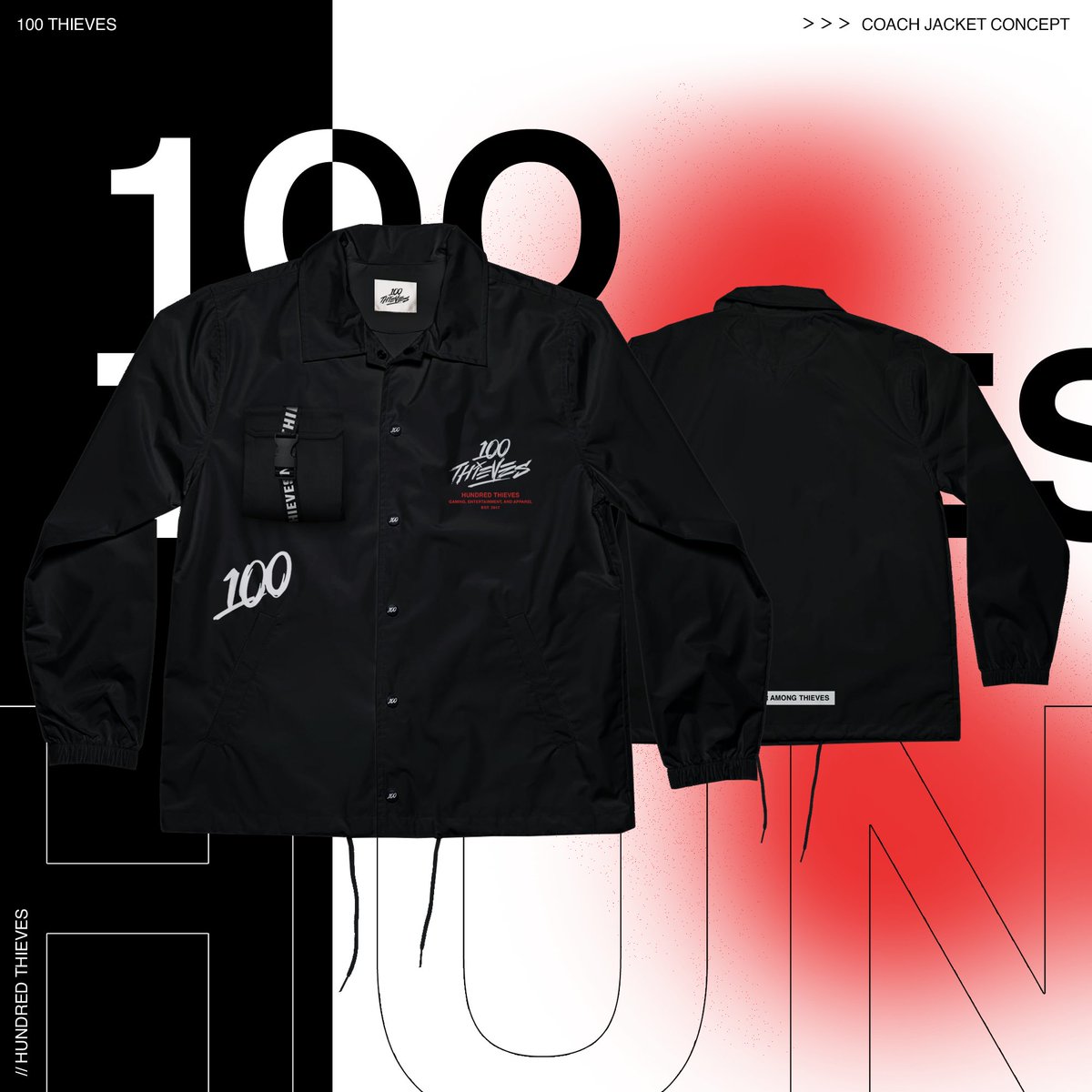 artbyeleven's tweet image. Jacket concepts for @100Thieves