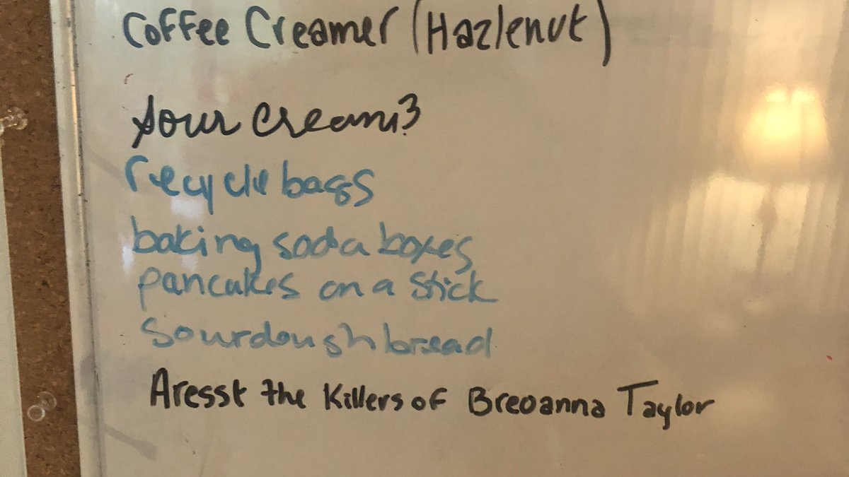 Our grocery list, as ever, continues to be a mood