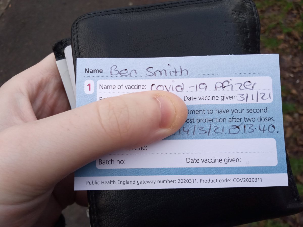 bsmithgreens's tweet image. Incredibly lucky that with my current job I've been able to have my first dose of a vaccine. As much as I'm pleased to do my bit, I'm more grateful that it's another step towards returning to the industry I love. We will come back stronger than ever. #vaccineuk #SaveTheArts