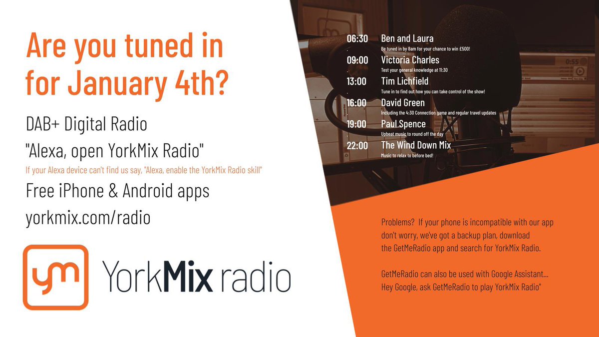 To all my former Minsterfm colleagues involved in the new radio station for #york #selby #NorthYorkshire I wish you the best of luck tomorrow. It’s incredible to think that proper local commercial radio is back again. @theyorkmix radio is coming 😎 One more sleep