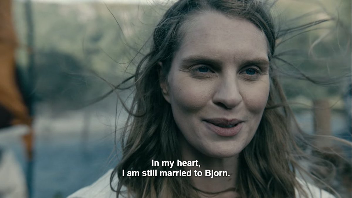 When Björn told Gunnhild that he loves her. 😍 I love this