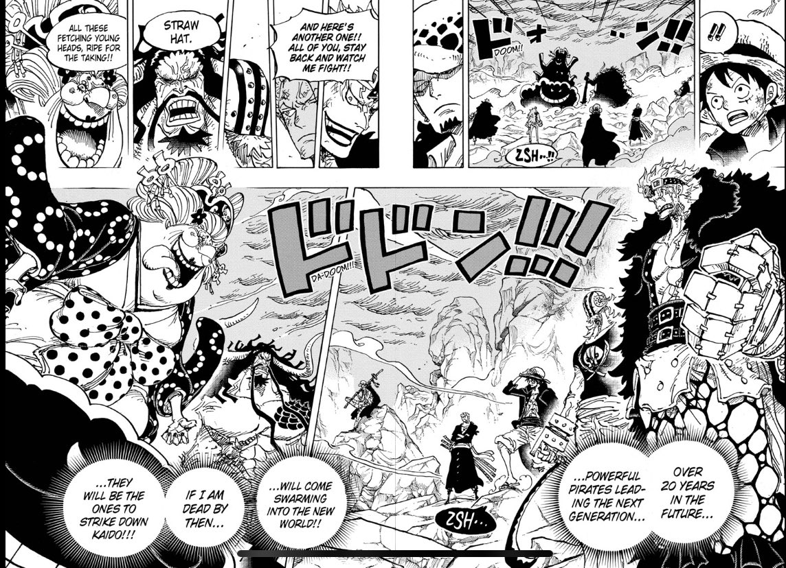 It was a more even angle which shows both Yonkous and SNs in a more even perspective. This choice alludes mostly to Oda trying to portray that it's a clash between more evenly matched sides. Oda trying to convey that these SNs aren't just here as overwhelmingly underdogs but -