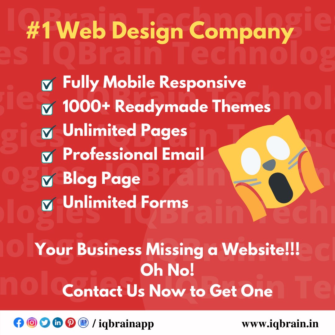 iqbrainapp's tweet photo. Hey there! Is your business missing a website? You are actually losing a lot of customers. Visit https://t.co/AxdvYcsuDH to get one now and stand ahead of your competitors. #webdesign #webdevelopment #website #digitalmarketing #graphicdesign #marketing #branding #seo #socialmedia https://t.co/MAvec32qXP