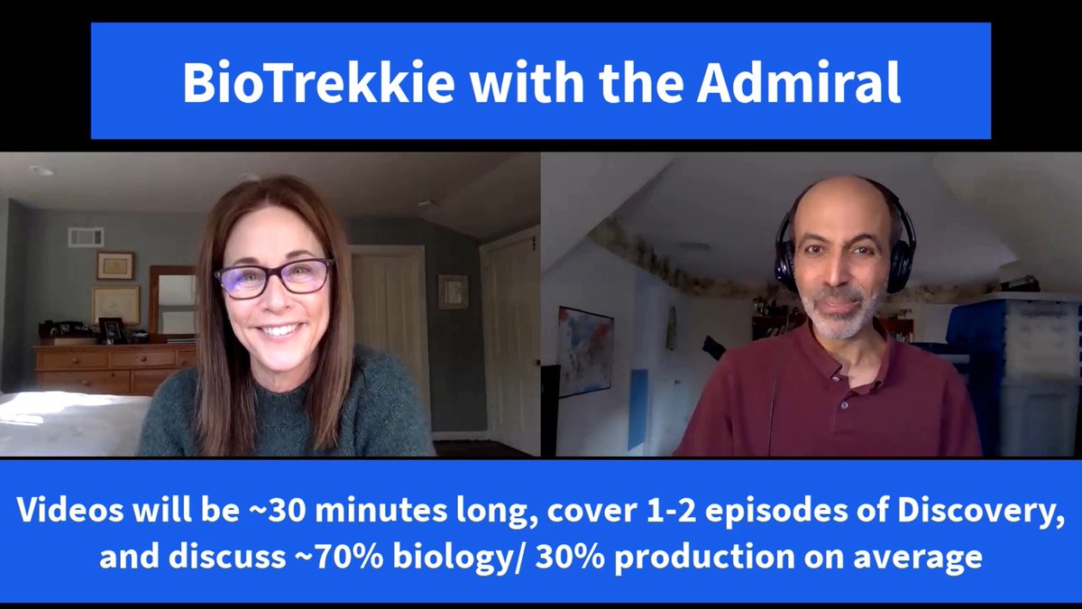 New YouTube miniseries announcement: "BioTrekkie with the Admiral"! Come learn backstory on <a href="/thejaynebrook/">Jayne Brook</a> and <a href="/mafnoor/">Mohamed Noor</a> , &amp; the launch of their new project discussing science and production via depictions in #StarTrekDiscovery season 3! #StarTrek youtu.be/9Gb1EJ4xAOY