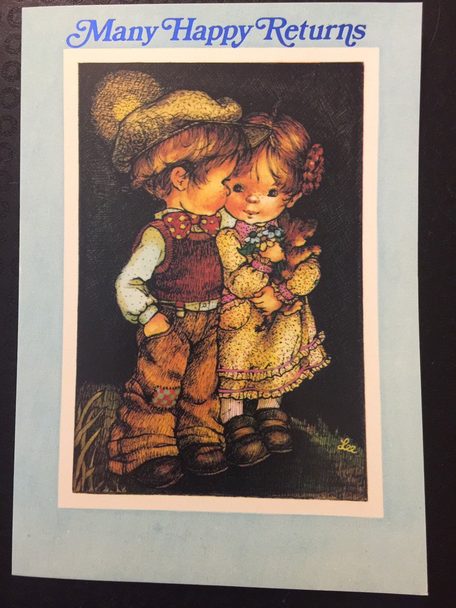 WatsonsVintage's tweet photo. NEW LISTING - JUST ONE OF THESE LOVELY CARDS AVAILABLE AT ONLY £2.50 in my #etsyshop: RARE Vintage/Retro Circa 1970s 'Many Happy Returns’ Super Cute Little Boy and Girl Design Birthday Card #KitschCard #RetroLovingFriend https://t.co/dsX2w9KJEQ #VintageCard #BirthdayCard #Kitsch https://t.co/jBmr0ou8vl