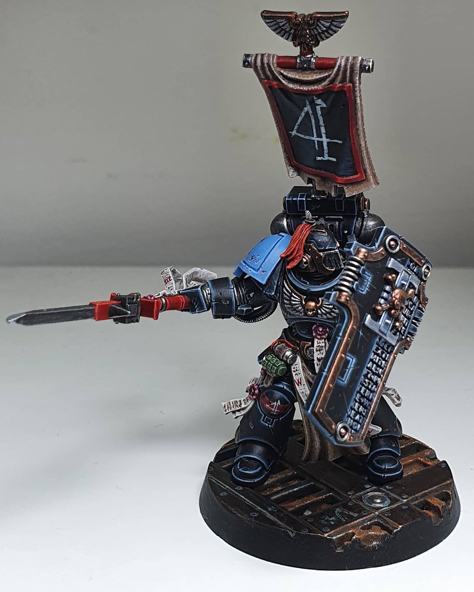 HonestOrk's tweet photo. Artturi from the Emperor's Spears joins the Deathwatch 4th Watch Company as a Bladeguard Veteran!

#WarhammerCommunity #new40k #deathwatch #warhammer40k #warhammer40000 #wh40k #40k #gamesworkshop #indomitus https://t.co/oM34gmhf9k