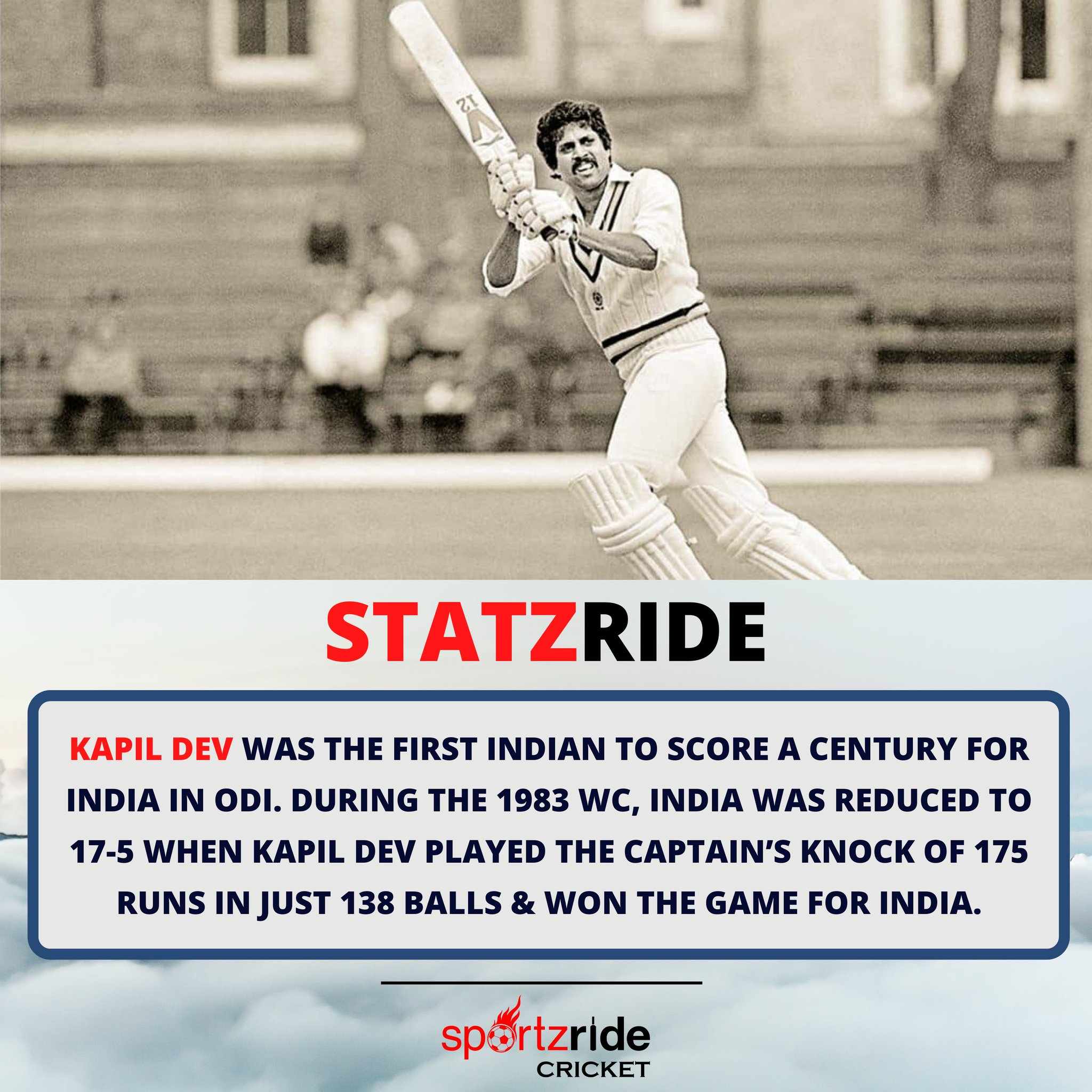  Statzride Happy Birthday Kapil Dev!     