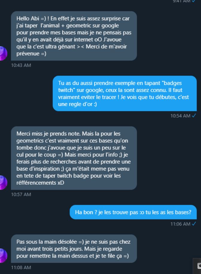 Après un premier contact établis entre l'une des artiste et Skyleen, cette dernière prétends alors avoir trouvé son design (qu'elle qualifie d'authentique sur son site Etsy) suite à une recherche sur internet. Elle aurait soit disant acheté les droits via Shutterstock.