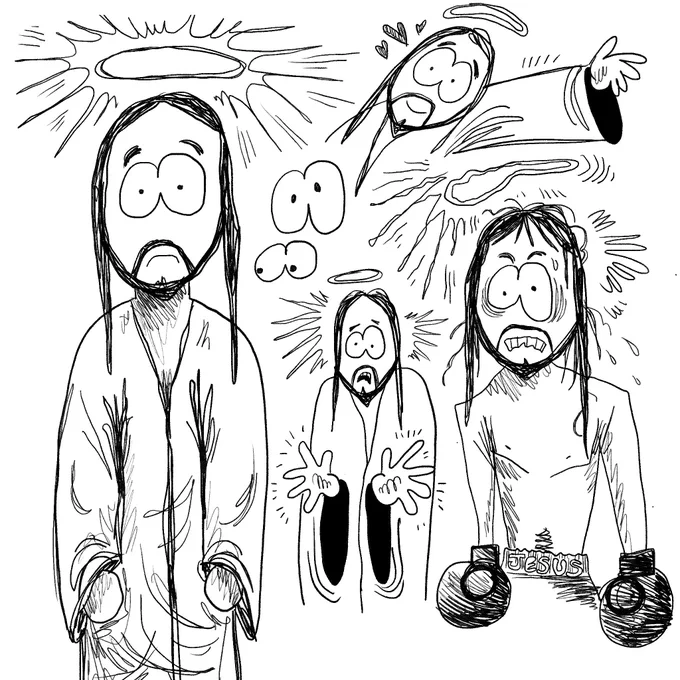 there he is.....south park jesus..... 