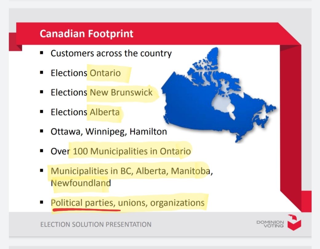 CONSIDER THIS1) BOTH Justin Trudeau and Andrew Scheer got their party leadership positions with the help of Dominion Voting Systems.