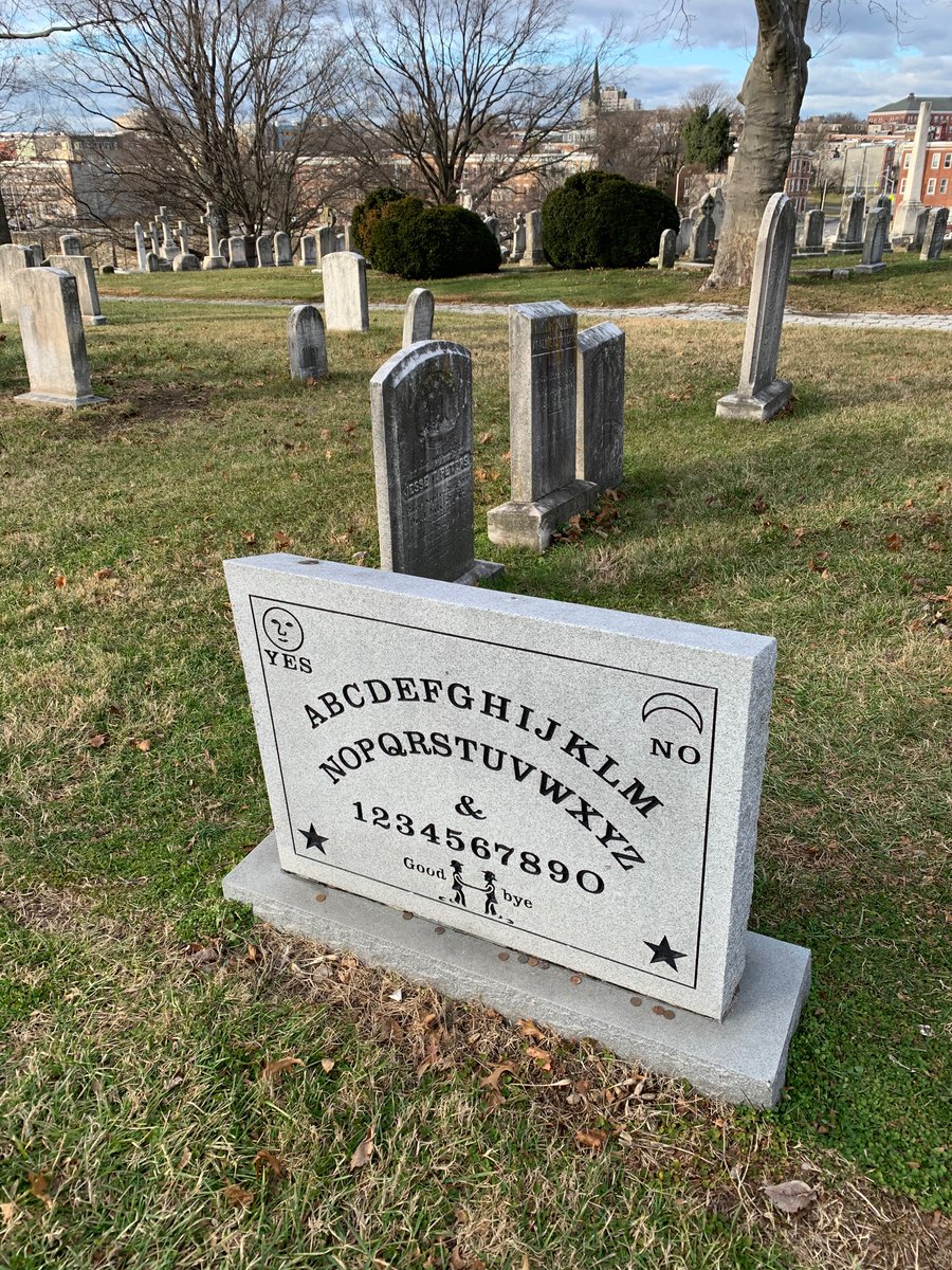 found the grave of the man who patented the Ouija board