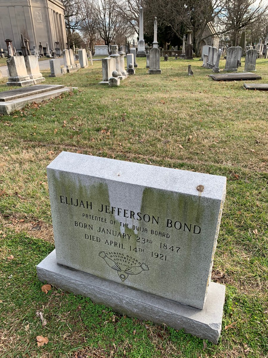 found the grave of the man who patented the Ouija board