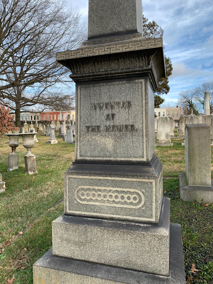 Also the guy who invented the mower? Quite a claim to make on your grave monument.