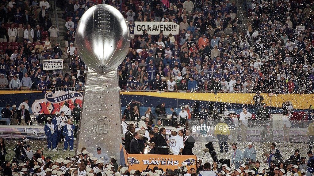 RHiggins_USF's tweet photo. We’re now XXXV days out from @TampaBayLV on February 7th! Here’s a quick look back at Super Bowl XXXV, our third of four previous Super Bowls: https://t.co/e4CckDSThD