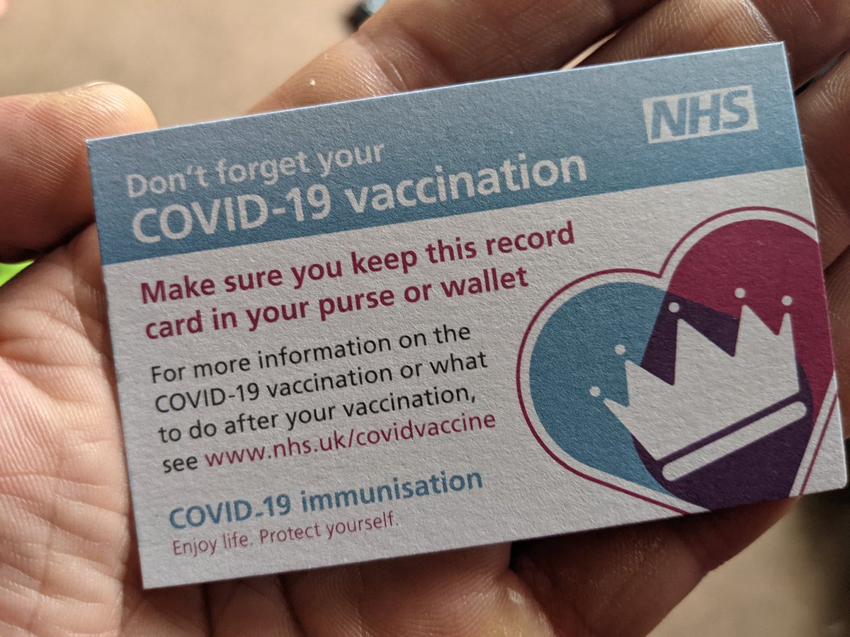 Both pleased and proud to announce that today I had my first COVID-19 vaccination #CovidVaccine  #covidisreal