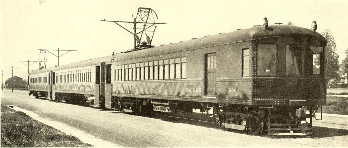 6/Even in terms of rolling stock, interurbans used sometimes "light" rail stock with electric and steam locos with wagons (also freight, a non negligible part of interurban business), tramway-like, or even suburban train-like, self-propelled cars in simple or long compositions