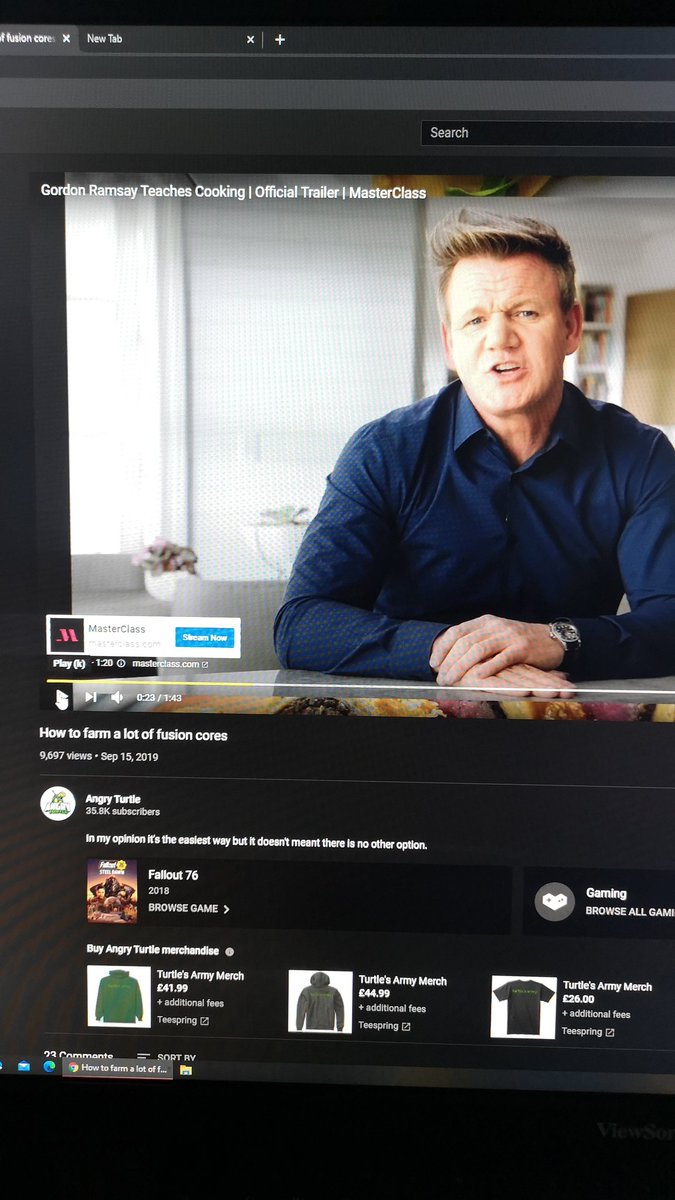 Hillarous. @AngryTurtle20 the virtual gordon ramsay. Going back through old uploads of yours and this is th current YT ad #turtlemealprep https://t.co/YCHYOKsODL