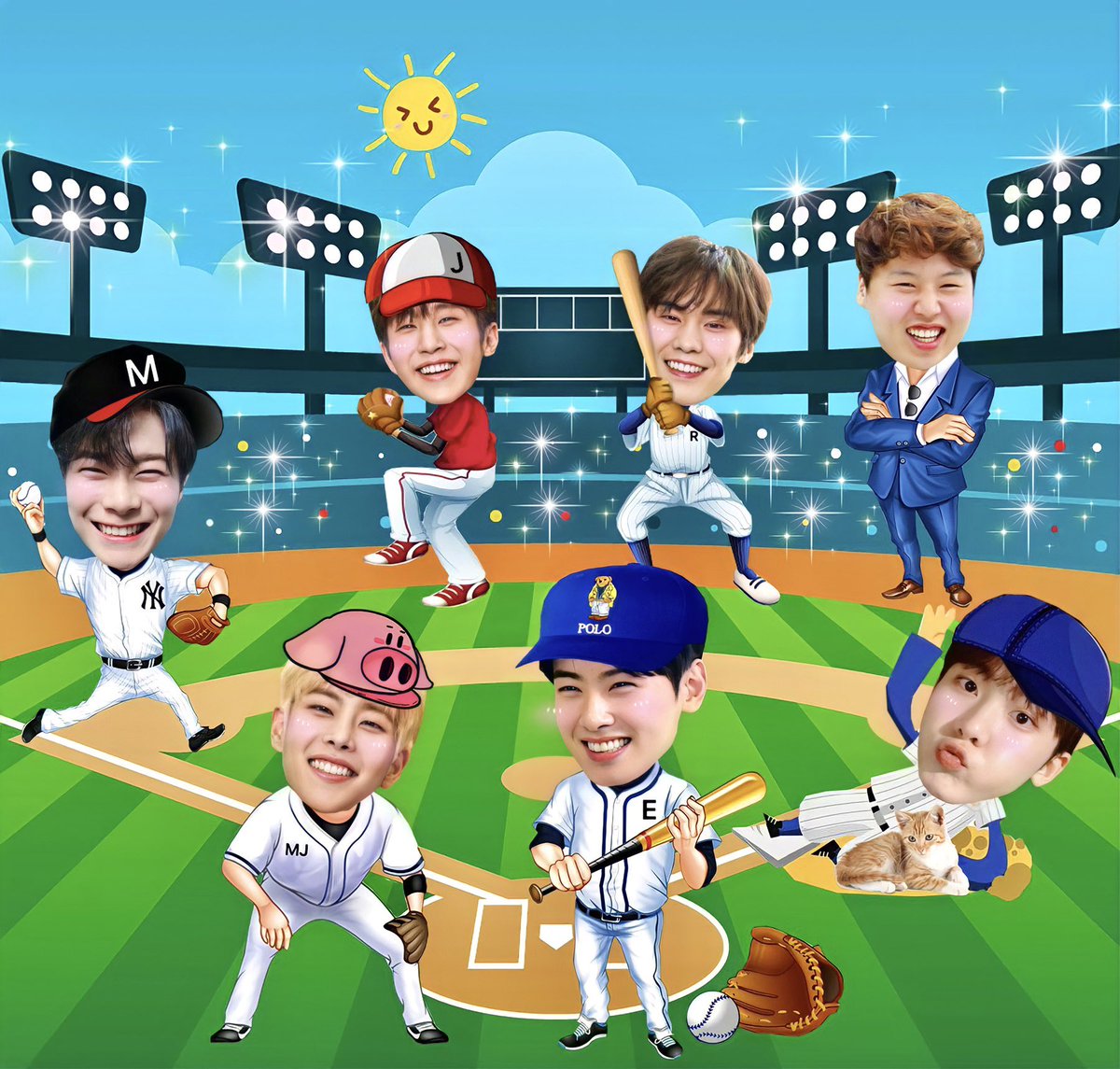 ⚾️🏅🏟⭐️  #아스트로  #ASTRO  #CHAEUNWOO #moonbin #MJ #jinjin #sanha #ROCKY  #ASTRO_BeWithU  @offclASTRO