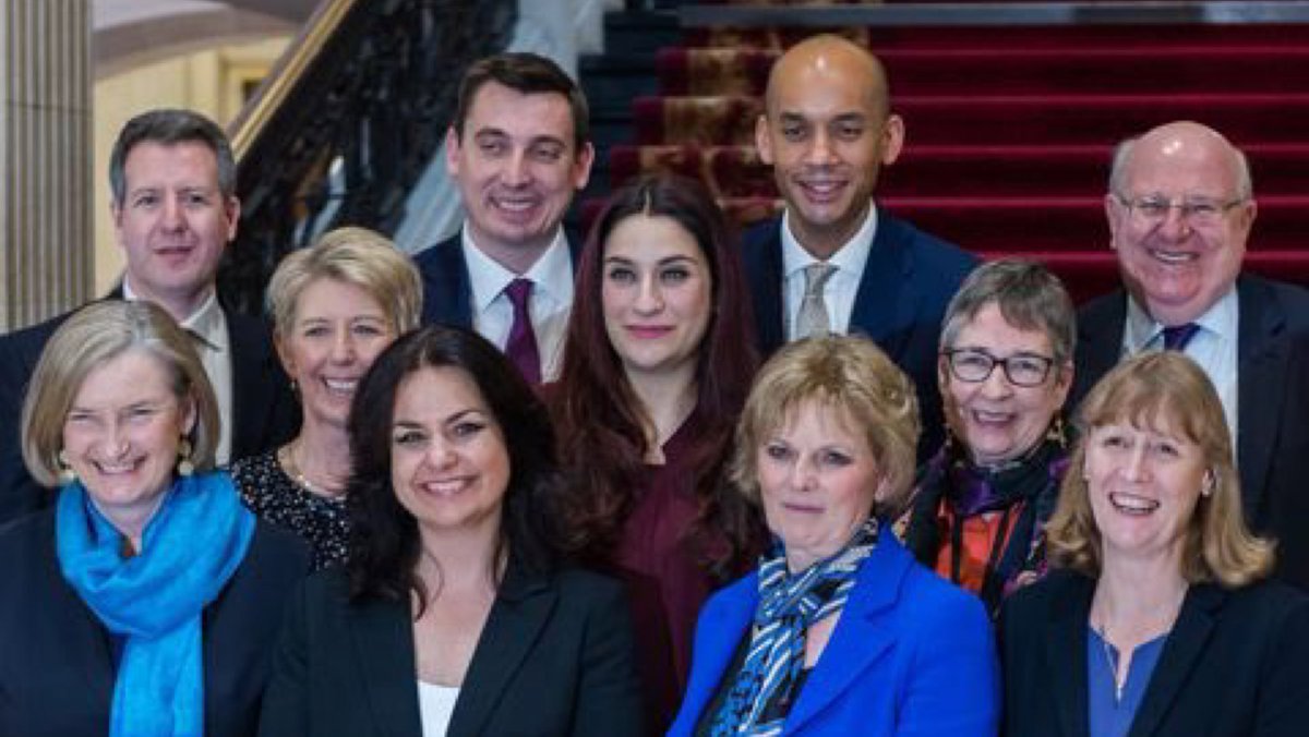 18-20/2/2019 - a new party arrives: The Independent Group8 Lab MPs jump ship & are joined by 3 "Tories"L: Berger, Coffey, Gapes, Leslie, Shuker, A. Smith, Ryan & Umunna"T": Allen, Soubry & Wollaston They are anti-Brexit, pro 2nd RefNo-one is surprised or cares/185