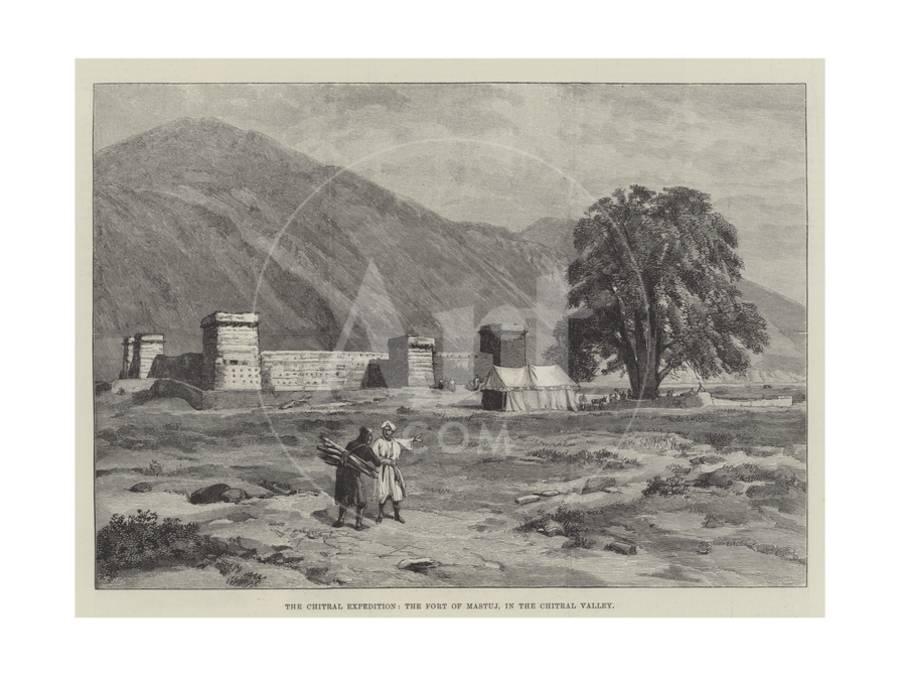 Mastuj FortThe fort was located on the route between Chitral and Gilgit. It is a simple square fort that was constructed in 1780 although it is thought that this was not the first fort at the site.