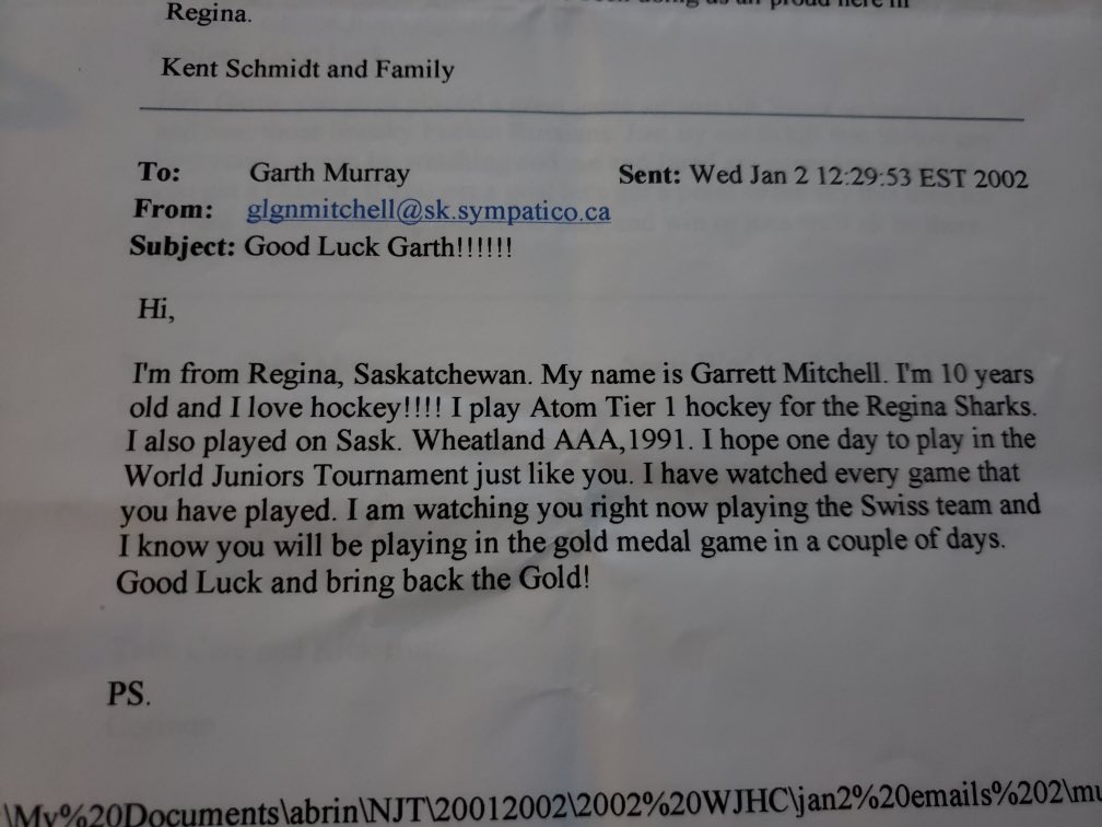 Things came full circle and I was lucky enough to wear the maple leaf a few times in my career for  @HockeyCanada  To all the young hockey players out there,  #dreambig !