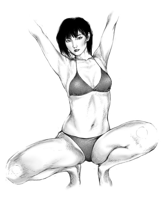 もしゃもしゃ #線画 #模写 #山本彩 https://t.co/tey40K0UAs 