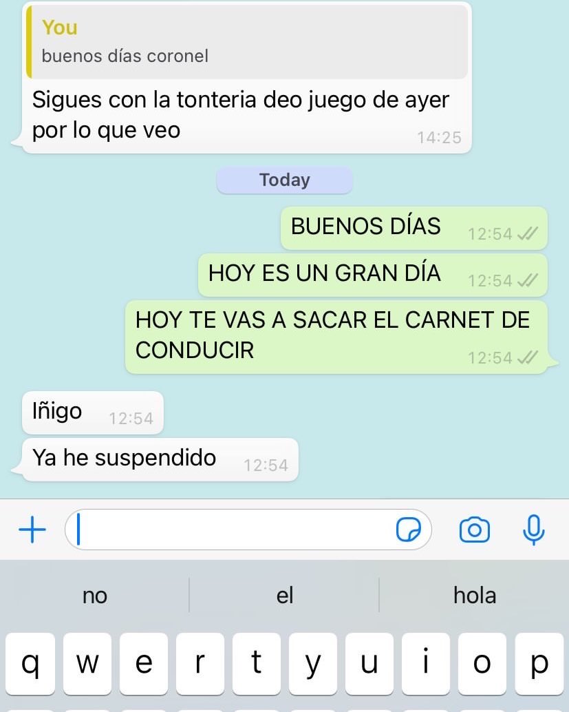 Este mensaje representa a media España