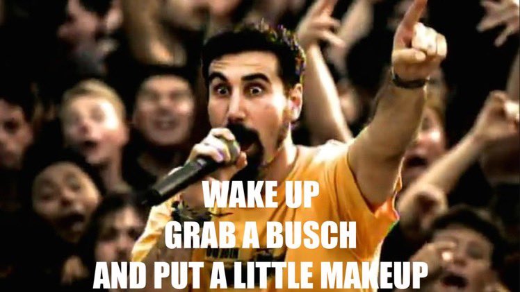 wake up a brush and put makeup