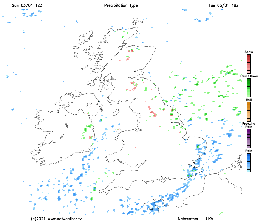 MetJam_'s tweet photo. Showers have been flowing in from the sea on a NE'ly today with some cold rain &amp; some hail even to lower levels. Kent Streamer looking to pick up from tomorrow with the best chance of some wintry mixes during the late evening of Monday &amp; into the early morning/evening on Tuesday. https://t.co/fVPwvNwst1