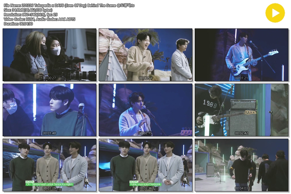 201224/201226 Tokopedia x DAY6 (Even Of Day)
#데이식스 #DAY6

timeofourlife.tistory.com/94
비밀번호 : 데뷔일 6자리 (YYMMDD)